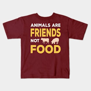 Animals Are Friends Not Food -Vegan Kids T-Shirt